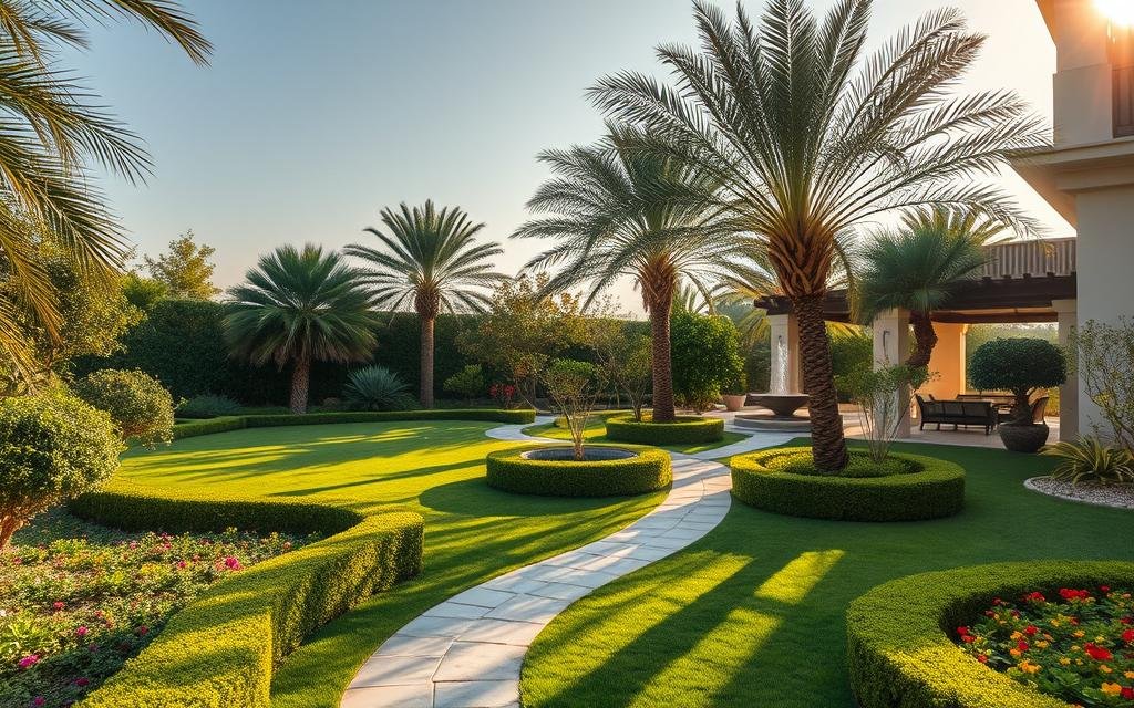 تنسيق حدائق المربع